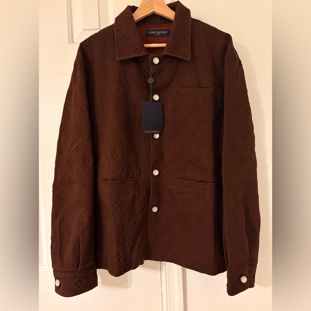 Louis Vuitton Monogram Cotton Overshirt Jacket